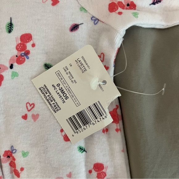 Little Wonders 4 Piece Layette Poodle Set - Size 0 - 3 Months - Picture 6 of 7